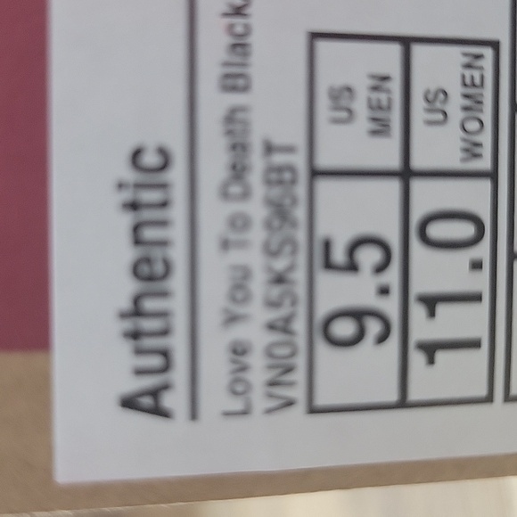 Vans  Black and Pink Patterned Sneakers - Picture 7 of 11